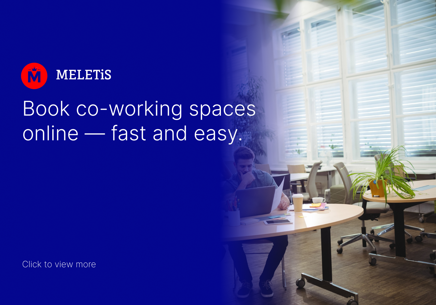Meletis — Co-Working Booking Platform