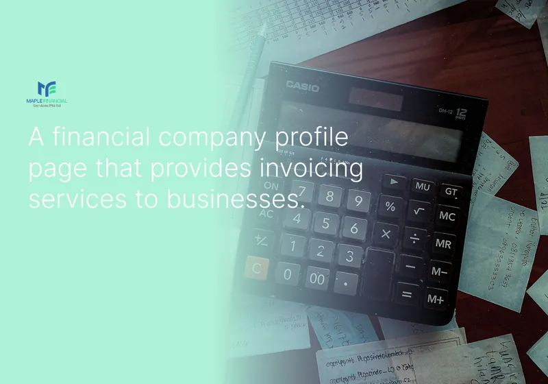 Maple Financial Services Company Profile & Invoicing Site