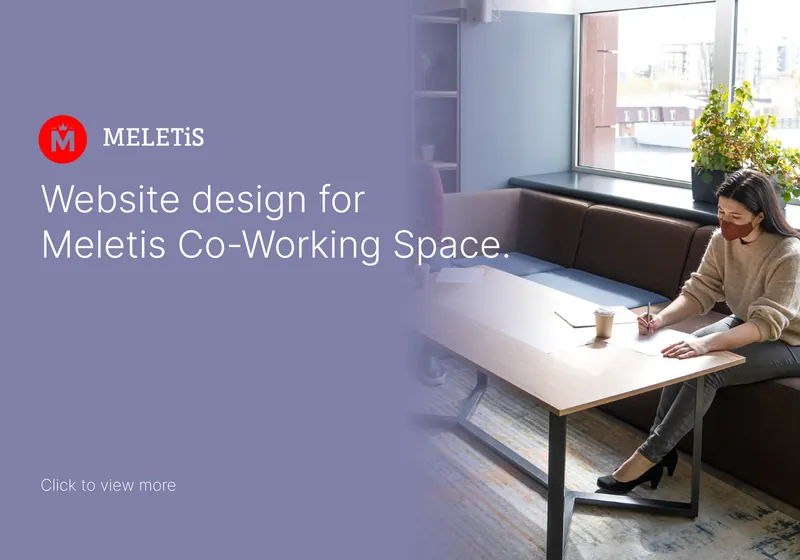 Meletis Co-Working Space Website